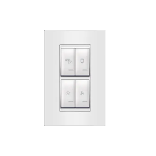 Set sklopki sa indikatorom za kupatilo vertikalna univerzalna 4x16AX 250V 72324.00 Experience Aling
