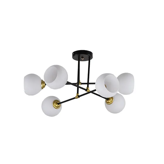 Luster zlatni Max.60W 220~240V crno- 6xE27 M11048-6