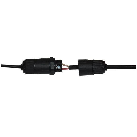 Uvodnica crna IP68 za spajanje kablova 24A 450V 1-2.5mm za (L-N-GND) kablovski konektor