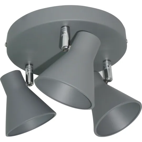 Spot lampa antracit siva 3x5W 3000K GU10 LED 1380lm M150931
