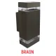 Zidna lampa braon Max.2x35W IP44 2xGU10 M035 B
