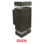 Zidna lampa braon Max.2x35W IP44 2xGU10 M035 B