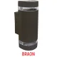 Zidna lampa braon Max.2x35W IP44 2xGU10 M037 B