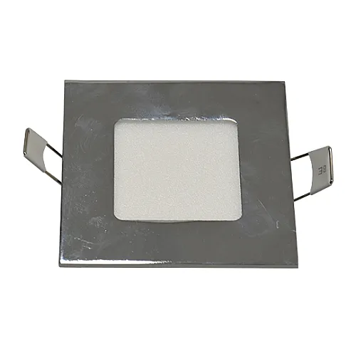 Ugradni kvadratni LED panel hrom 3W 6500K M3UK-CH