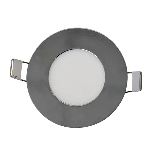 Ugradni okrugli LED panel hrom 3W 4000K M3UO-CH
