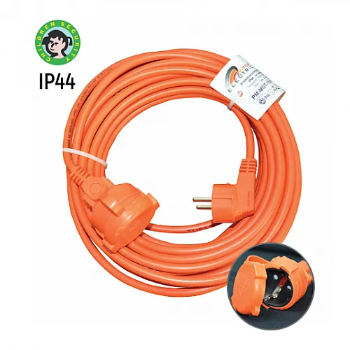 Prenosna narandžasta priključnica za kosilicu 176379M PM-MOT-10m DZ IP44 250V 3x1.5mm 16A max. 3680W 