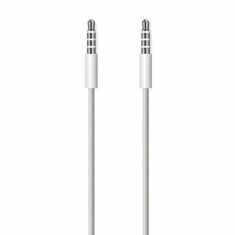 Audio kabel AUX 3,5mm beli 1m