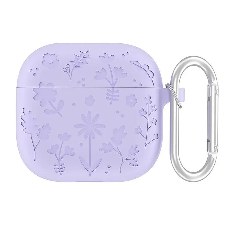 Zaštitna futrola Flower za Airpods 3 ljubičasta