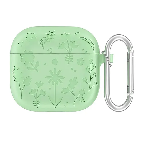 Zaštitna futrola Flower za Airpods 4 svetlo zelena