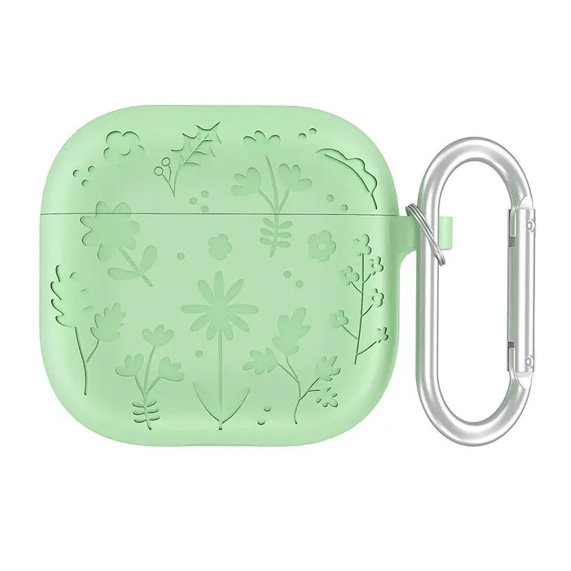 Zaštitna futrola Flower za Airpods 4 svetlo zelena