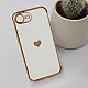 Maska Heart Frame za iPhone 16e bela