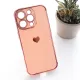 Maska Heart Frame za iPhone 16 Pro roze