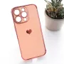 Maska Heart Frame za iPhone 16 Pro roze