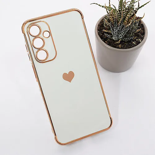 Maska Heart Frame za Samsung A17 5G/ A175F bela