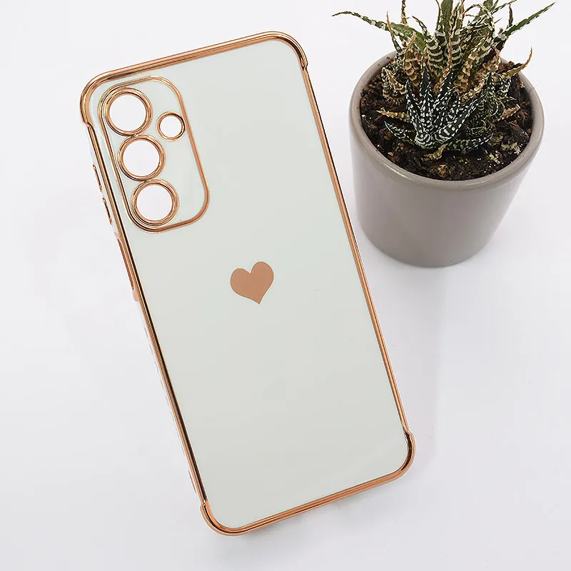Maska Heart Frame za Samsung A17 5G/ A175F bela
