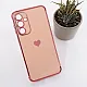 Maska Heart Frame za Samsung A16 5G/ A166B roze
