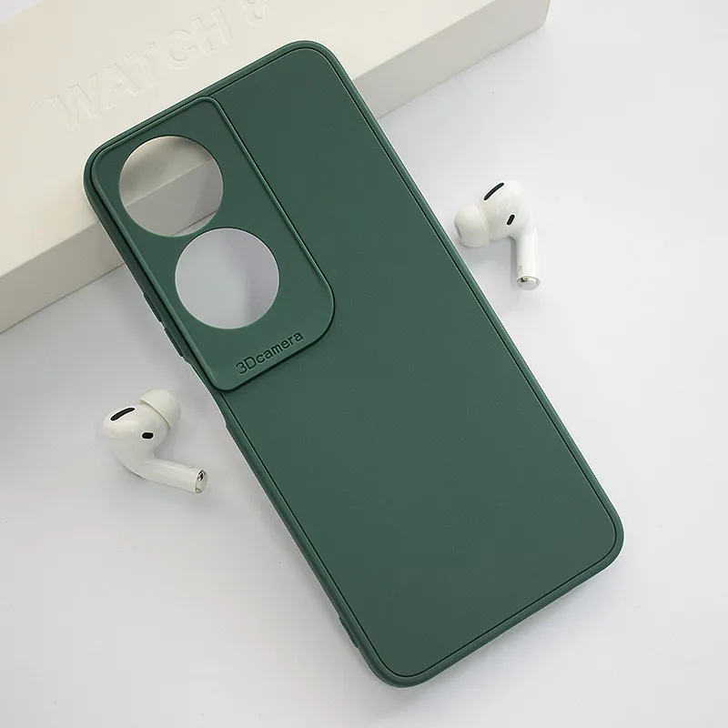Maska 3D Camera za Honor X7b tamno zelena