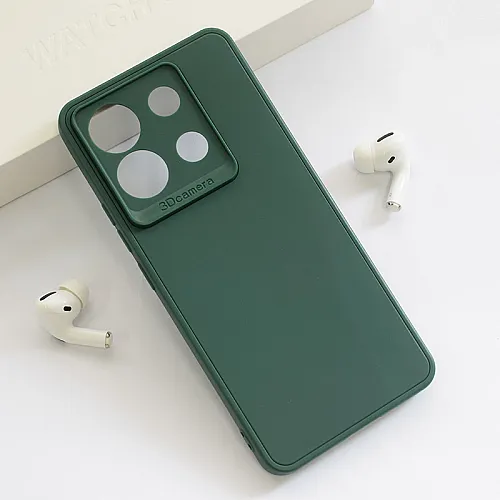 Maska 3D Camera za Xiaomi Redmi Note 13 Pro 5G (EU) tamno zelena