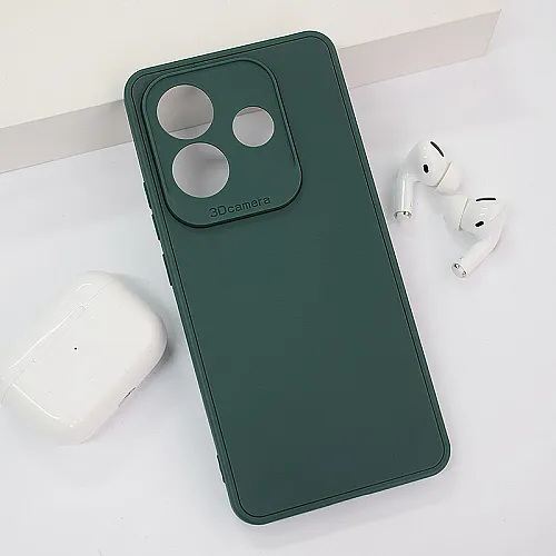 Maska 3D Camera za Xiaomi Redmi Note 14 5G (EU) tamno zelena