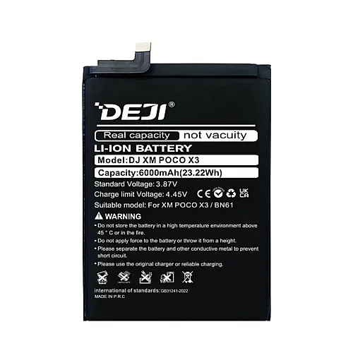 Baterija Deji za Xiaomi Poco X3 BN61 (6000 mAh)