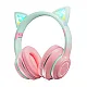 Bluetooth slušalice LED roze