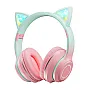 Bluetooth slušalice LED roze