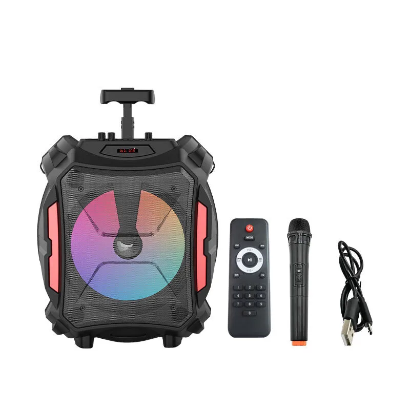 Bluetooth zvučnik 30W karaoke set sa 1 mikrofonom ZQS12110 crni