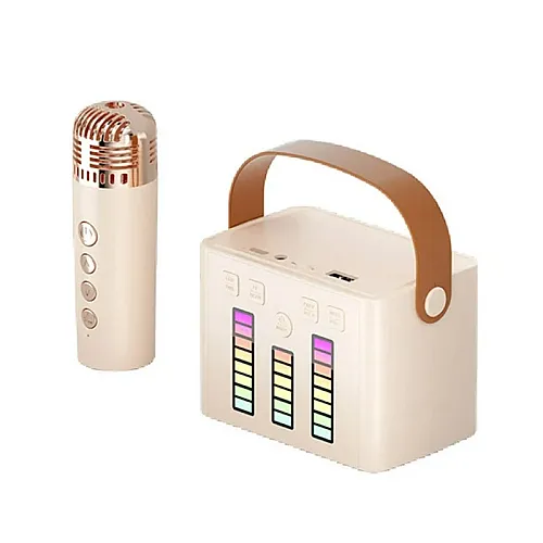 Bluetooth zvučnik karaoke set sa mikrofonom Q-2 beli
