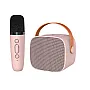 Bluetooth zvučnik karaoke set sa mikrofonom K-1 roze