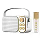 Bluetooth zvučnik karaoke set sa mikrofonom YS-103 beli