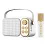 Bluetooth zvučnik karaoke set sa mikrofonom YS-103 beli