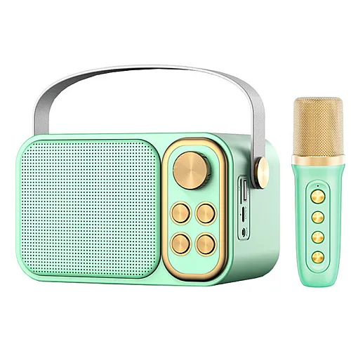 Bluetooth zvučnik karaoke set sa mikrofonom YS-103 mint