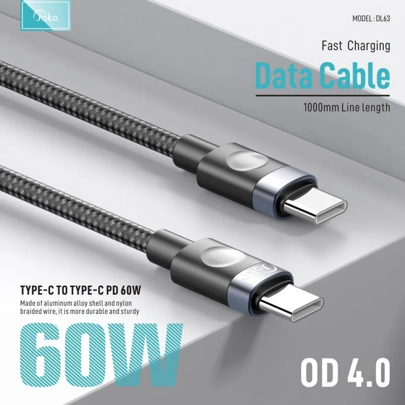 Kabel Konfulon Joko DL63 60W Type-C na Type-C 1m