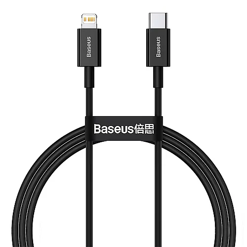 Kabel Baseus Superior PD Fast Charging Type-C na Lightning 20W crni 1m