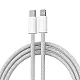 Kabel Braided PD Type-C na Lightning 20W beli