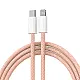 Kabel Braided PD Type-C na Lightning 20W pink
