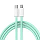 Kabel Braided PD Type-C na Lightning 20W zeleni