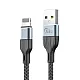 Kabel Konfulon Joko DL40 3A USB na iPhone Lightning sivi 1m