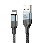 Kabel Konfulon Joko DL40 3A USB na iPhone Lightning sivi 1m