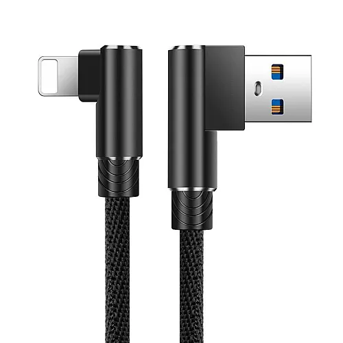Kabel USB na Lightning Elbow crni 1m
