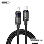 Kabel Remax C01 ZINC Alloy braided Type-C na Type-C 100w sa ekranom 1,2m crni