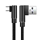 Kabel USB na Type-C Elbow crni 1m