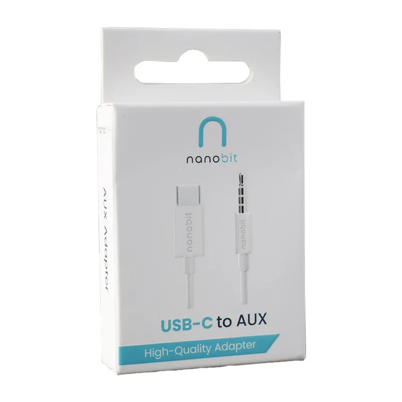 Adapter za slusalice Nanobit NB308 Type-C na AUX 1m