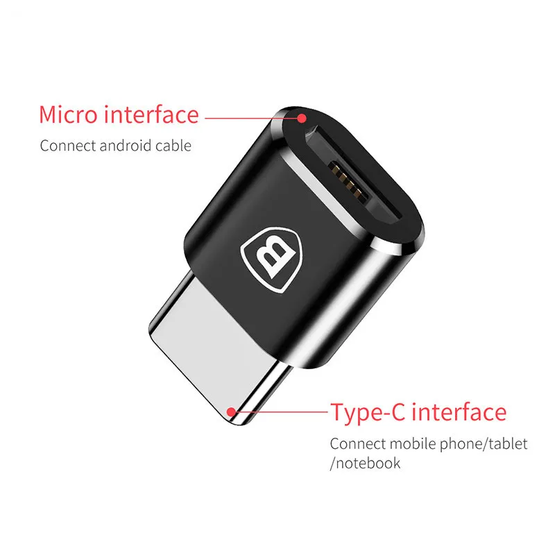 Adapter Baseus Type-C muški na Micro USB ženski