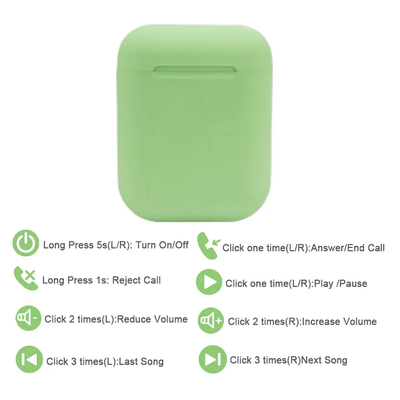 Bluetooth slušalice AirPhones i12 SBT-232 (S32) žute