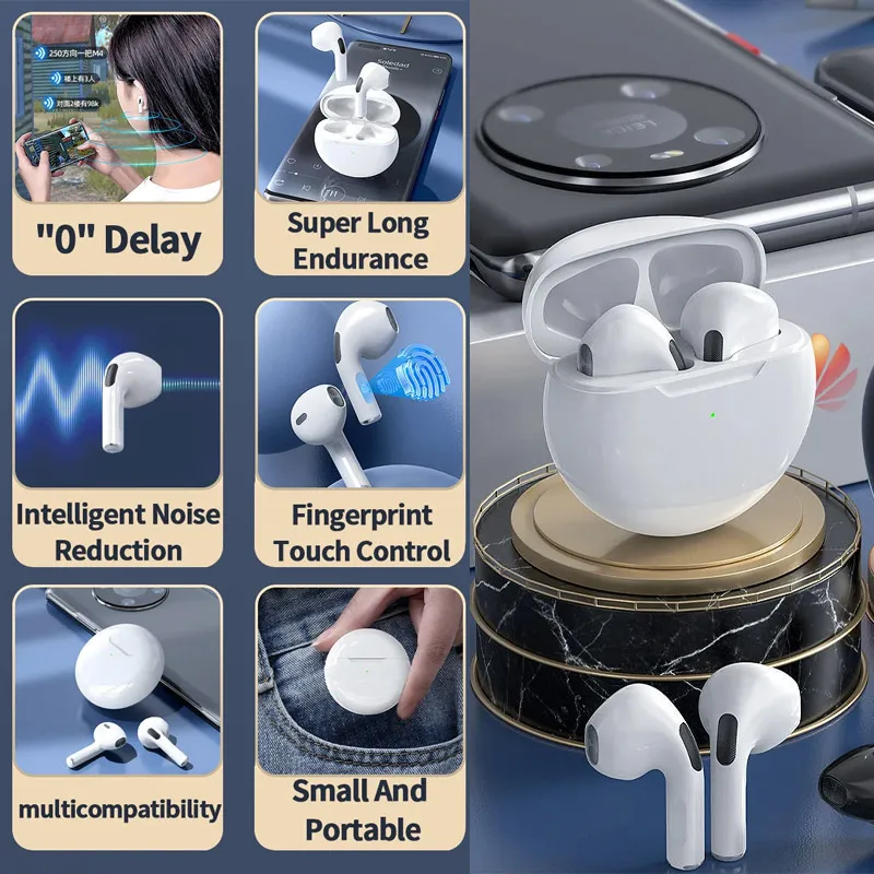 Bluetooth slušalice AirPhones Pro 6 HQ narandžaste