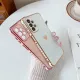 Maska Heart Frame za iPhone 16 Pro roze