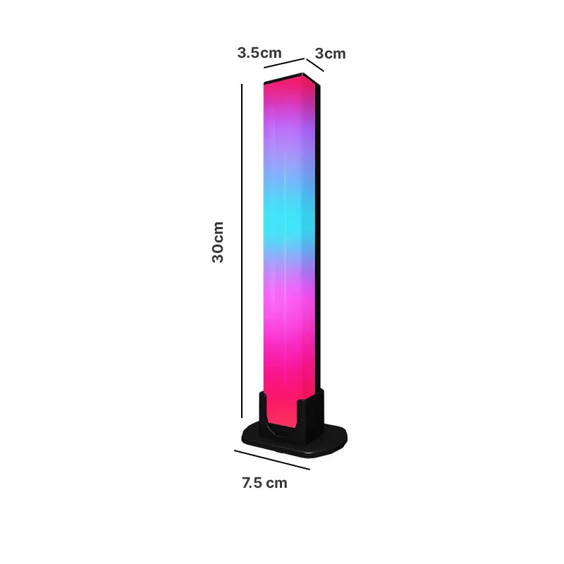 LED Lampa RGB sa daljinskim i punjacem -2 komada bela