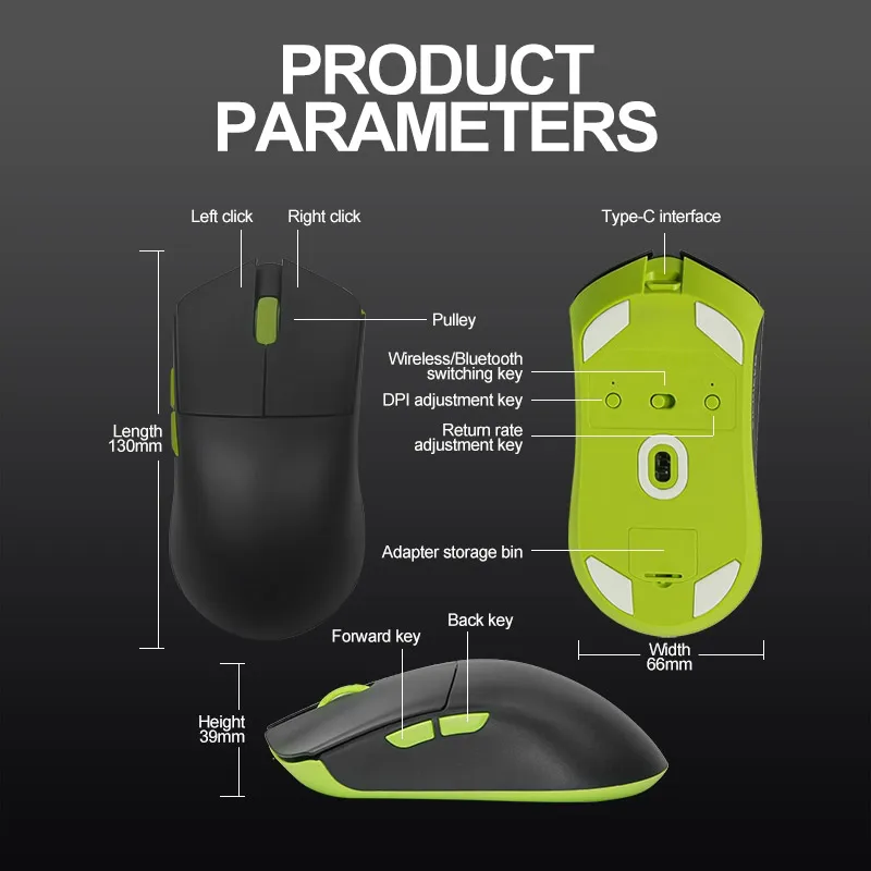Miš Wireless Zifriend M6 crni