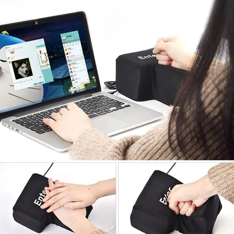 Veliki Enter taster - stres eliminator pink